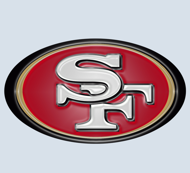 San Francisco ers Plastic Effect Logo vinyl decal